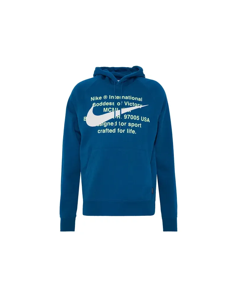 Nike Swoosh French Terry hoodie - Blau Blau