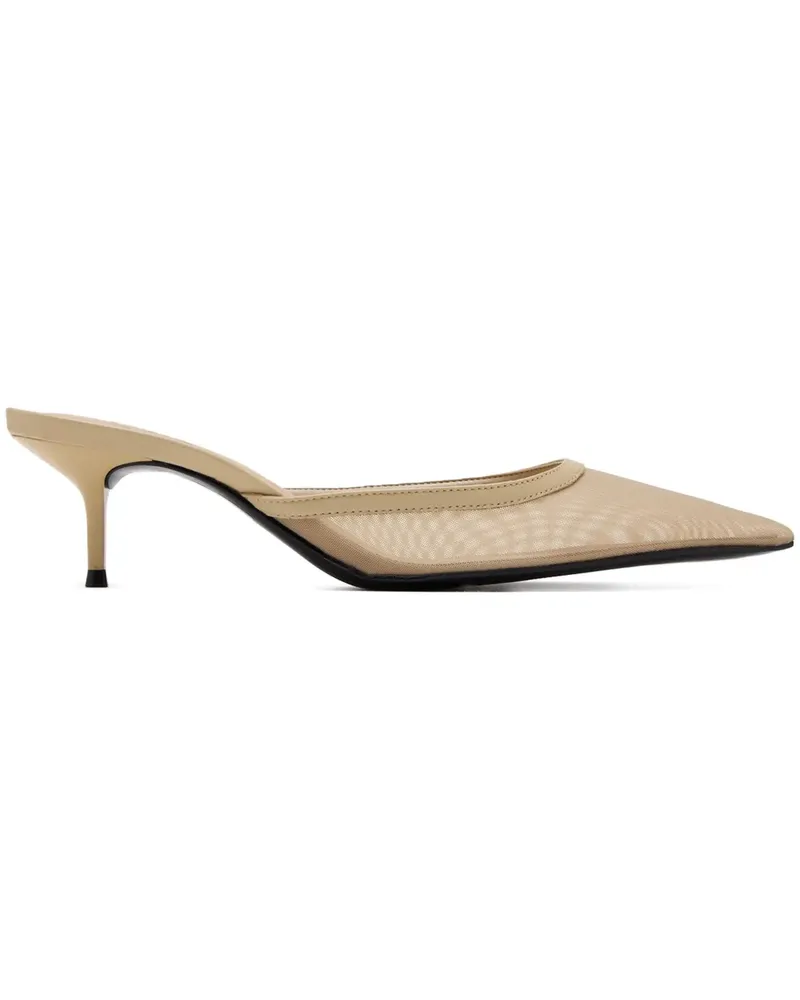 Schutz Spitze Mules - Nude Nude