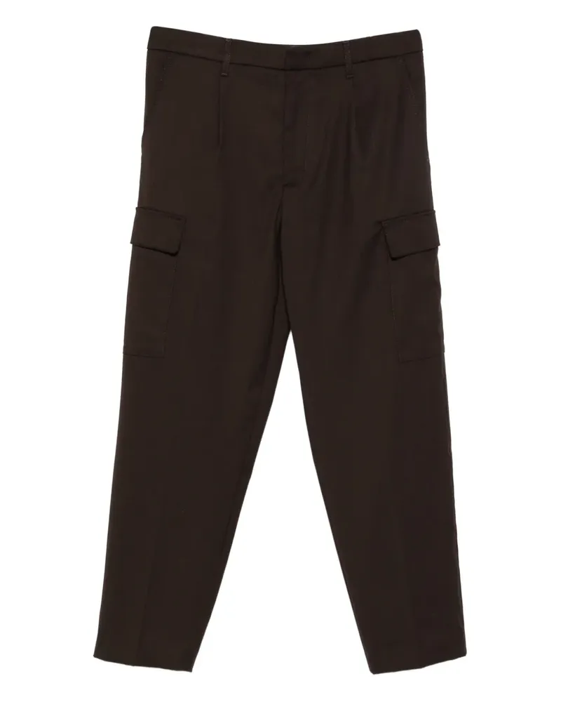 Dondup Hose mit aufgesetzten Taschen - Braun Braun