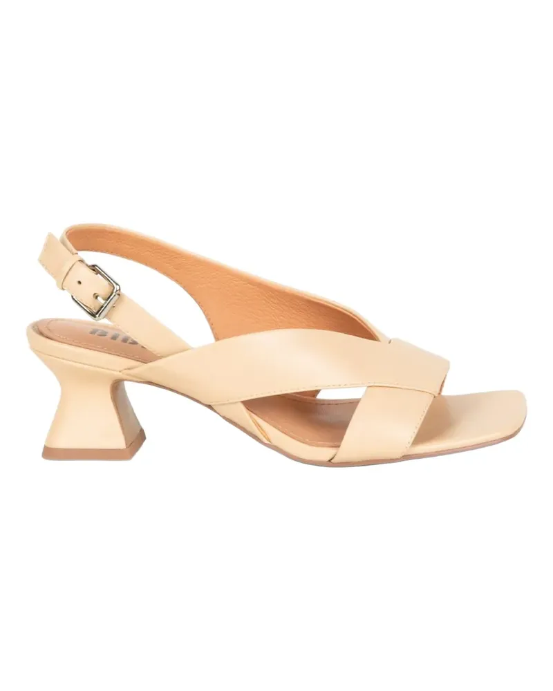 Bibi Lou crossover-strap slingback sandals - Nude Nude