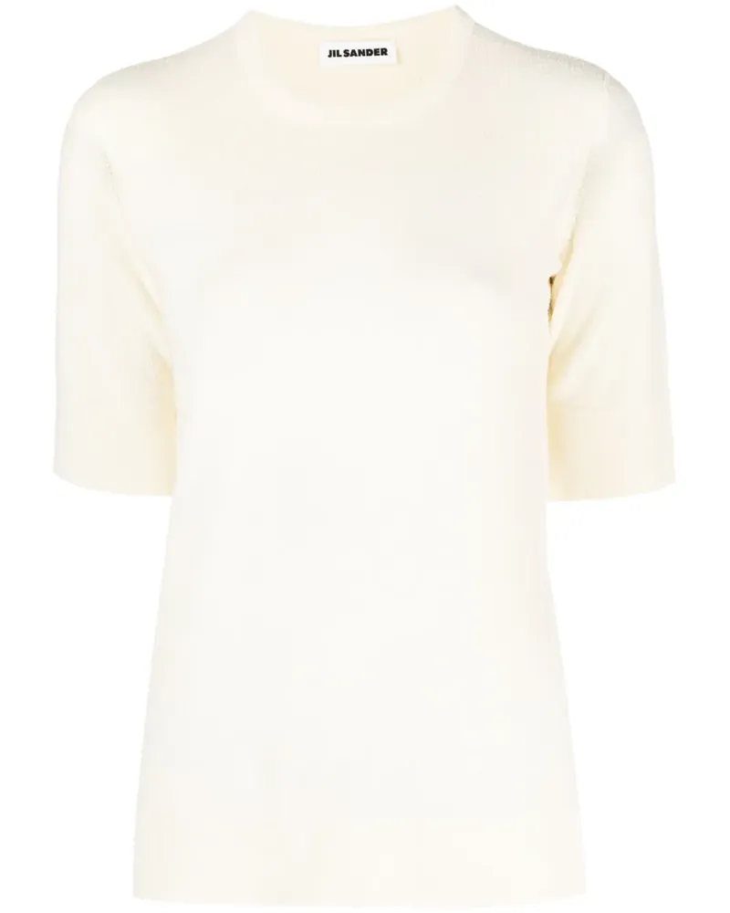 Jil Sander Gestricktes T-Shirt - Nude Nude