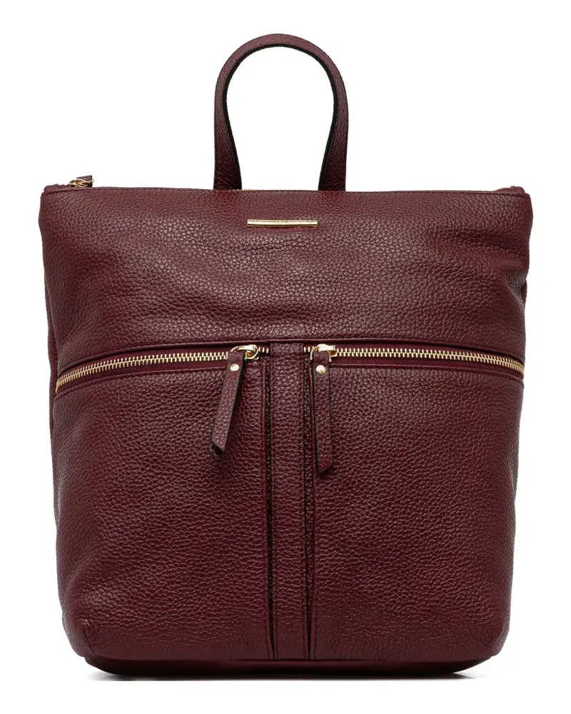 Geox front-zip top-handle backpack - Rot Rot
