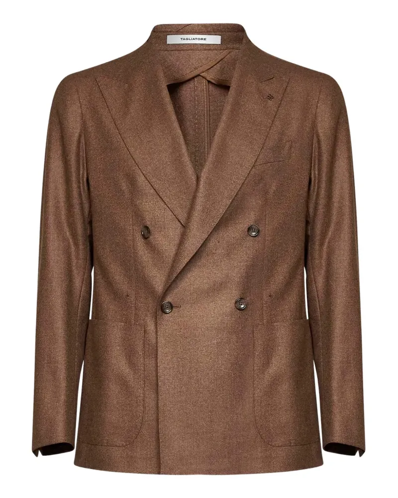 Tagliatore double-breasted peak-lapel jacket - Braun Braun