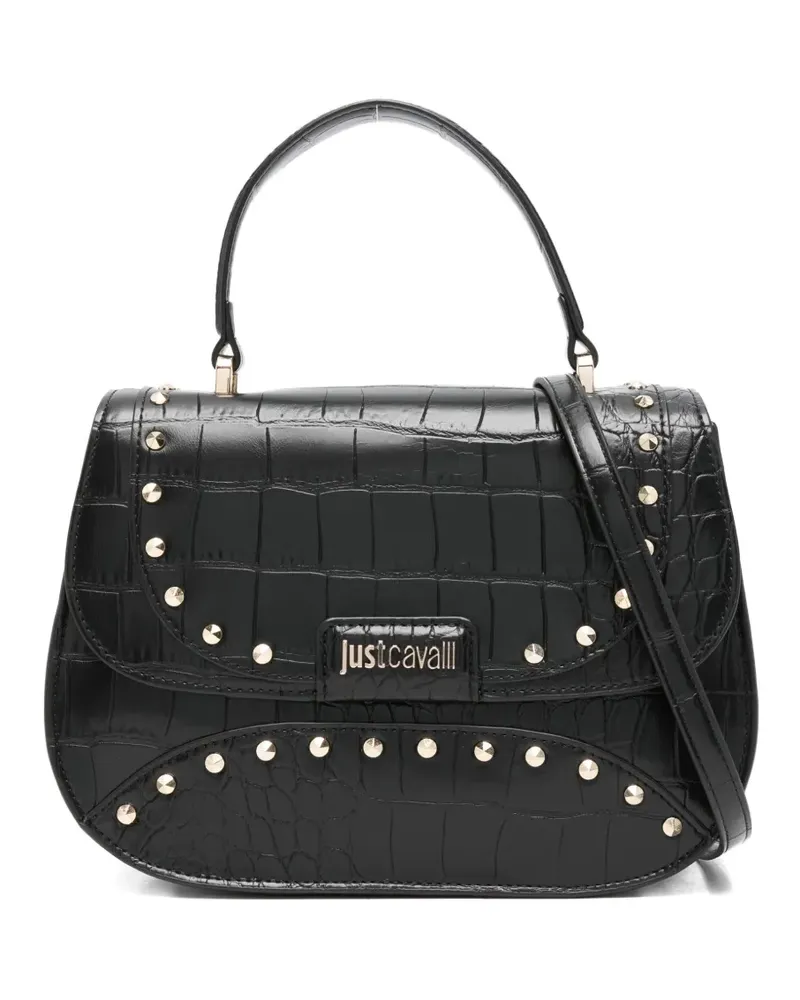 Just Cavalli Tote Bag mit Nieten - Schwarz Schwarz
