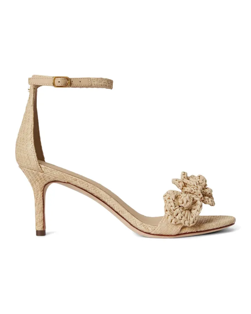 Ralph Lauren Allie raffia sandals - Nude Nude