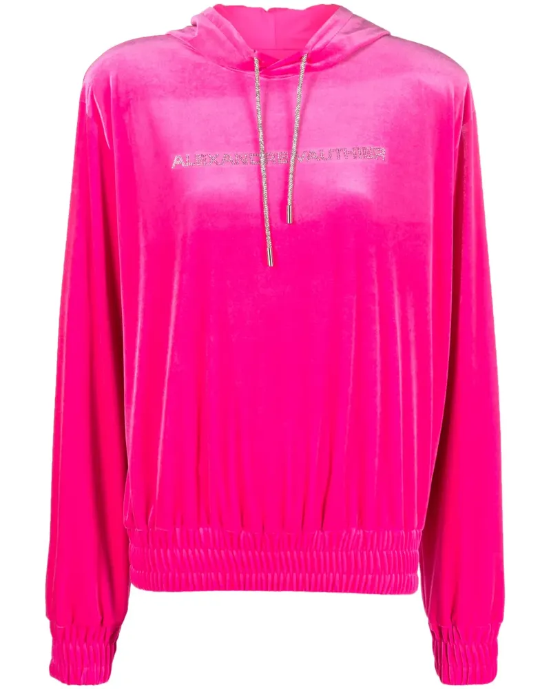 Alexandre Vauthier Kapuzenjacke aus Samt - Rosa Rosa