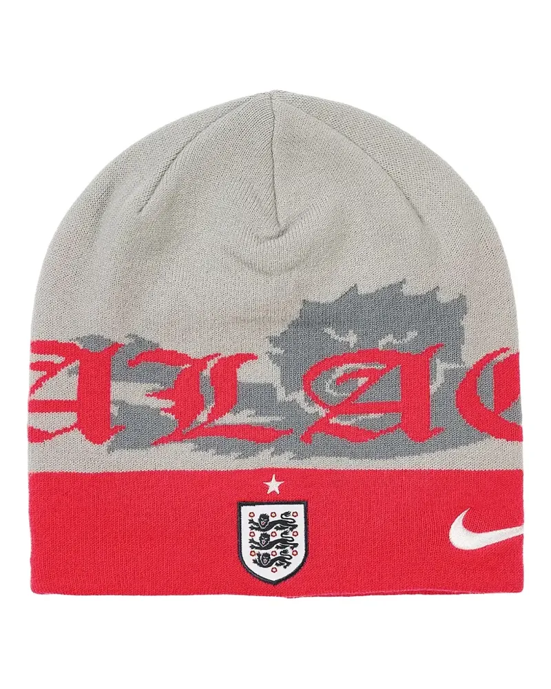 Nike x England x Palace knitted beanie hat - Grau Grau