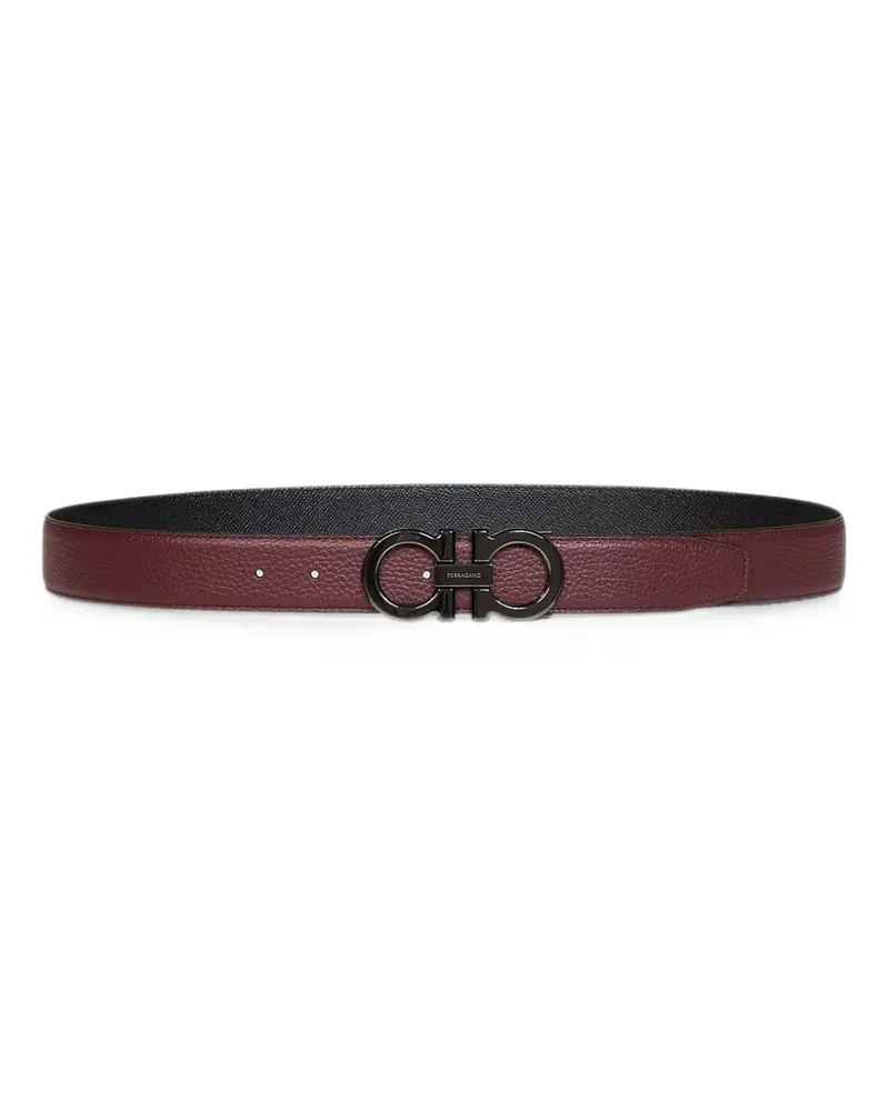 Ferragamo Wendbarer Gancini Gürtel - Rot Rot