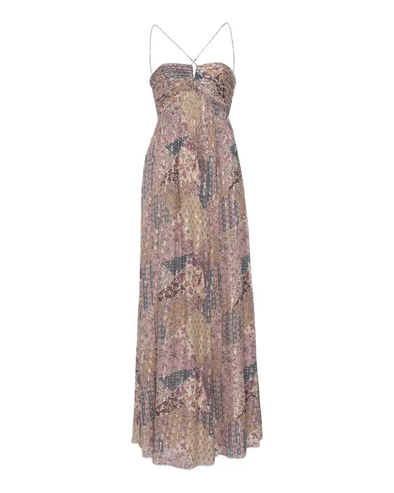 ba&sh Pietra floral cut-out maxi dress - Rosa Rosa