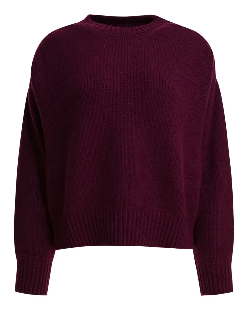 Sa Su Phi Kaschmirpullover mit Zopfmuster - Rot Rot