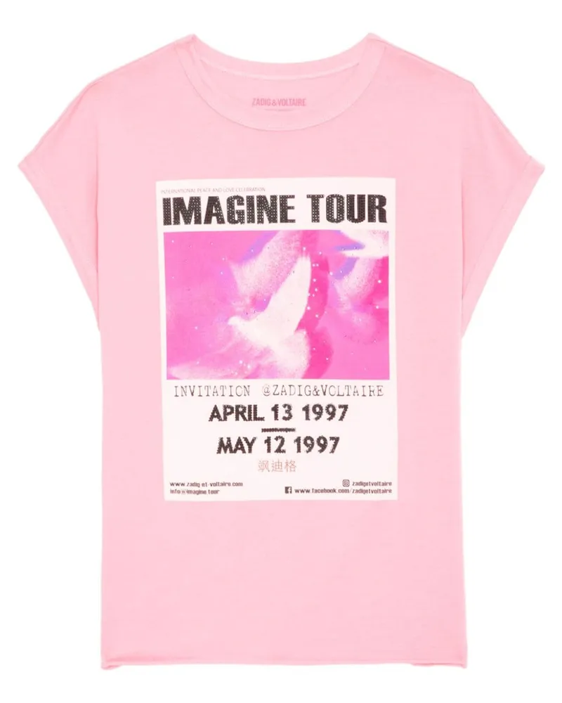 Zadig & Voltaire Cecilia T-Shirt - Rosa Rosa