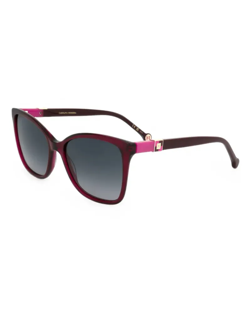 Carolina Herrera New York logo-plaque square-frame sunglasses - Violett Violett
