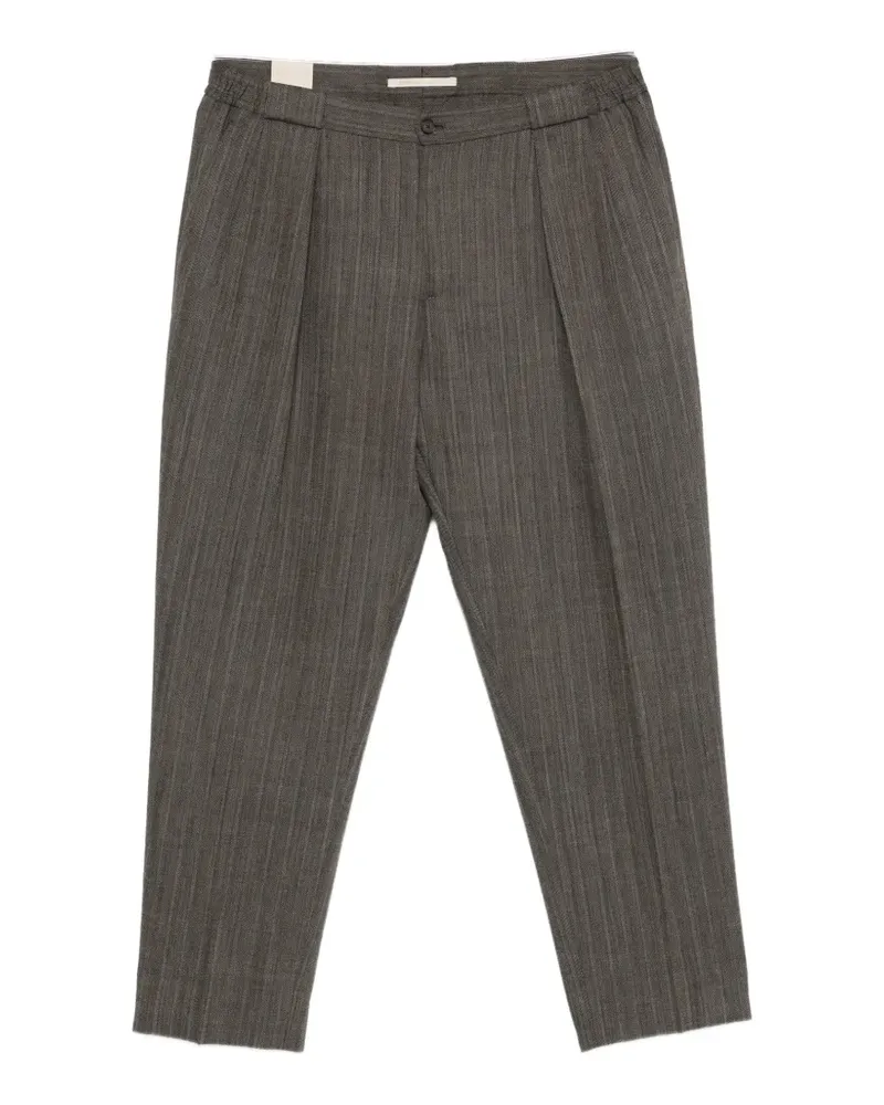 Briglia 1949 herringbone-pattern trousers - Grau Grau