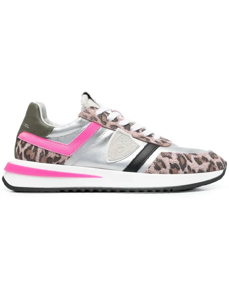 Philippe Model Sneakers mit Leoparden-Print - Grau Grau