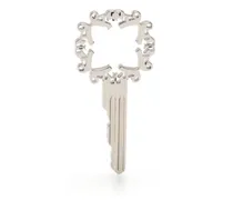 Ohrring in Schlüsselform mit Monogramm