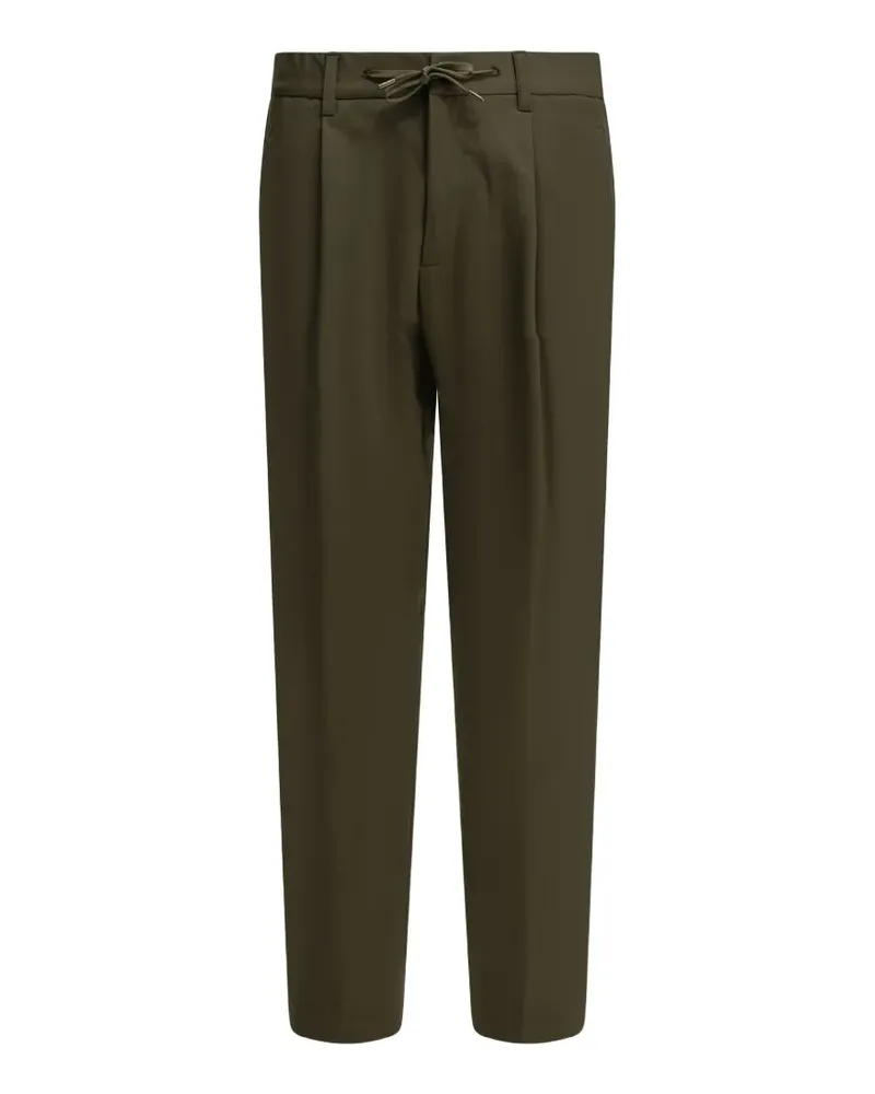 Herno Bundfaltenhose mit Kordelzug - Grün Grün