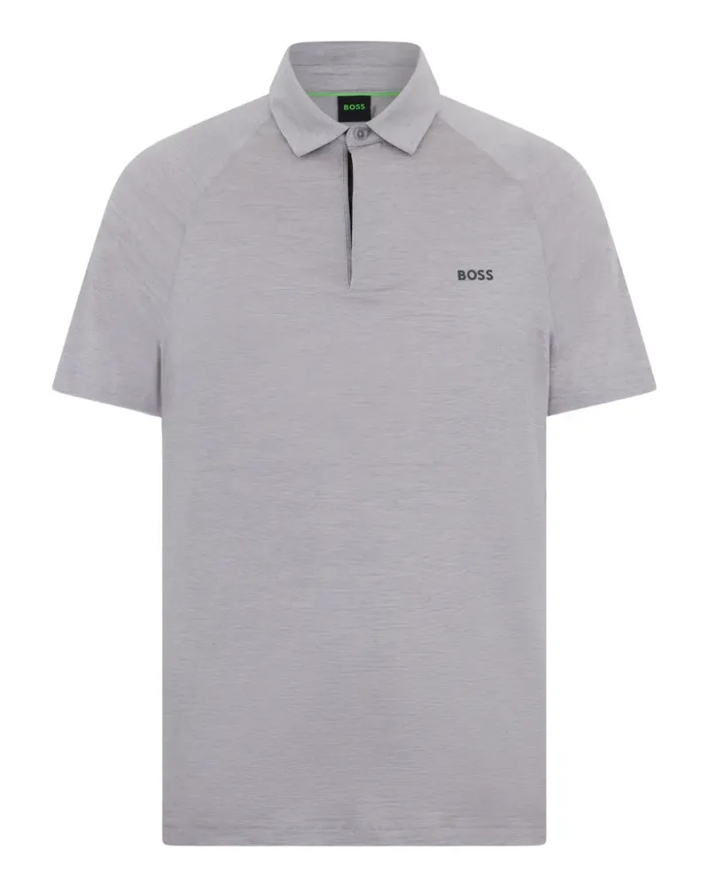HUGO BOSS logo-print polo shirt - Grau Grau