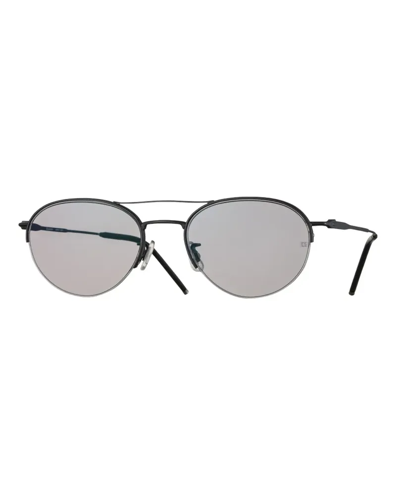 EYEVAN 7285 Sonnenbrille mit rundem Gestell - Schwarz Schwarz