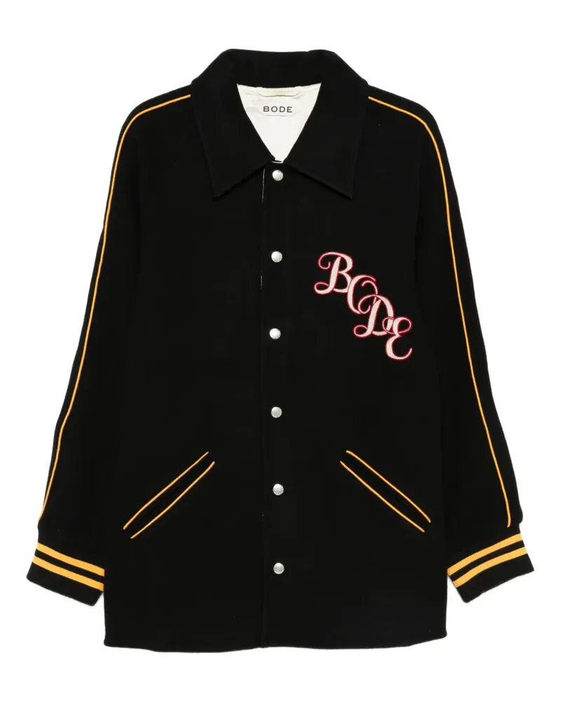 BODE Bestickte Jacke mit Streifen - Schwarz Schwarz