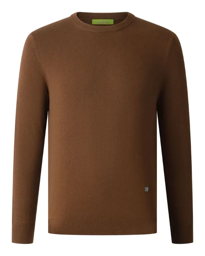 Shanghai Tang Shou Pullover mit Schild - Braun Braun