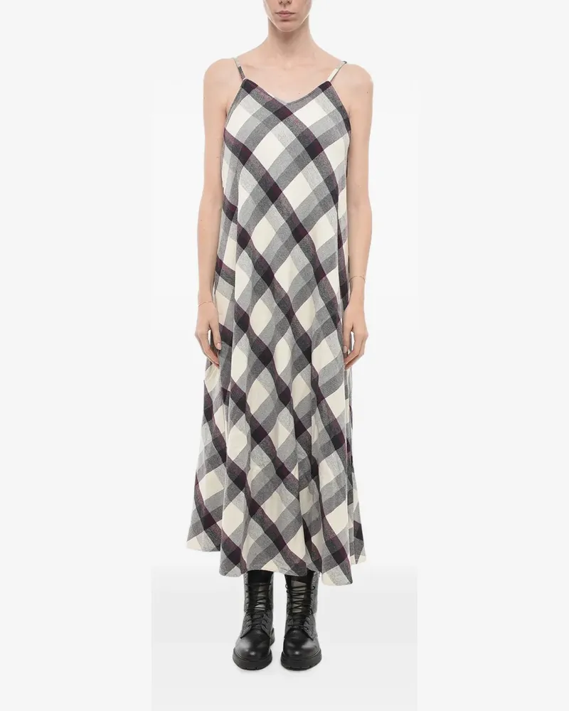 Woolrich Ärmelloses Kleid mit Karo - Nude Nude