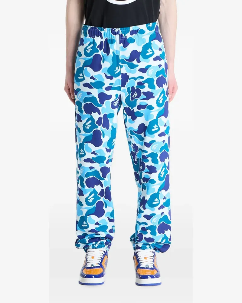 BAPE Abc Camo Ape Head track pants - Blau Blau