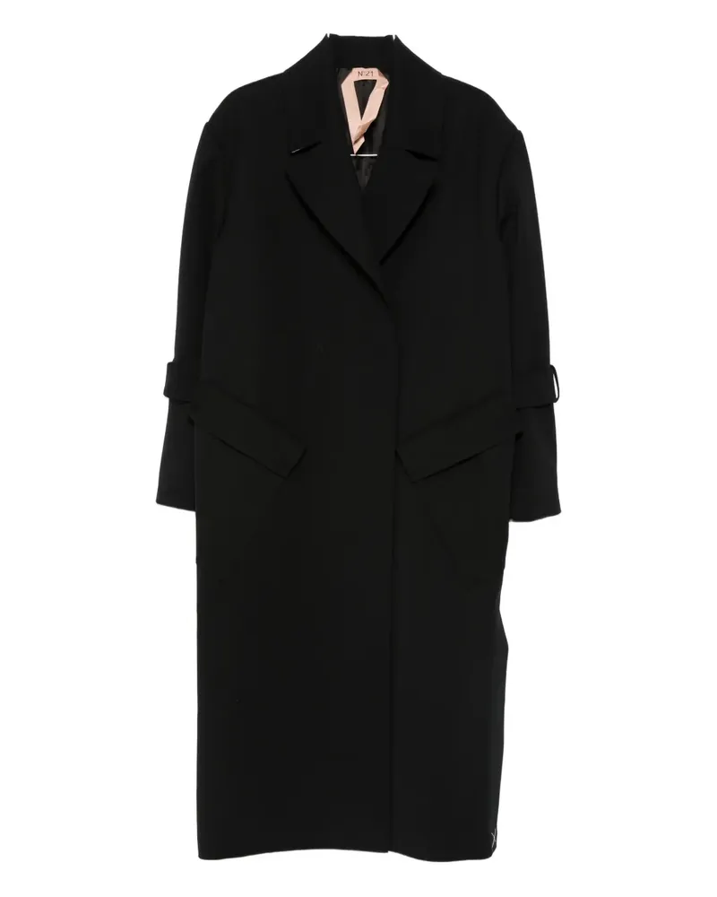 N° 21 single-breasted coat - Schwarz Schwarz