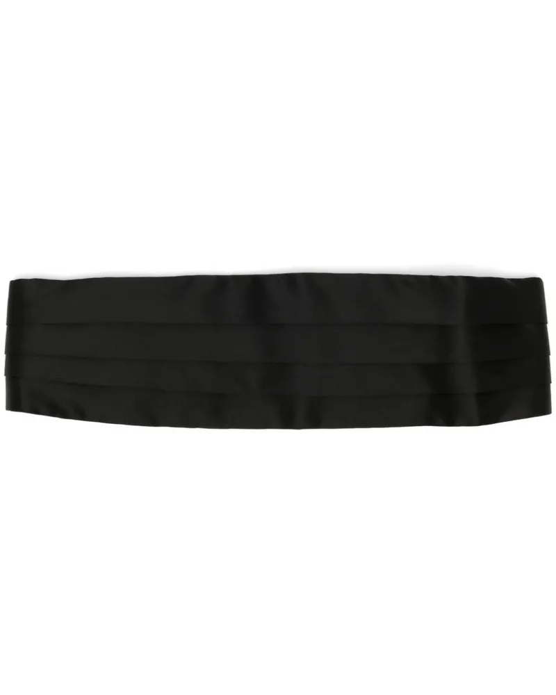 Brioni Gürtel aus Seide im Layering-Look - Schwarz Schwarz