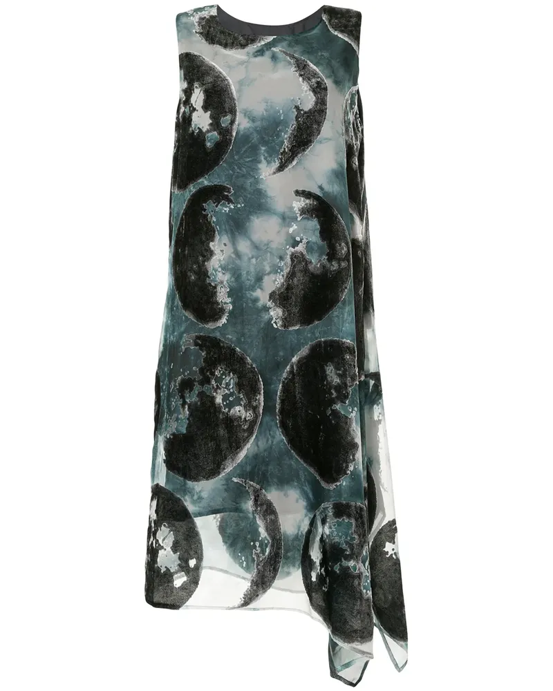 Yohji Yamamoto Ärmelloses Midikleid - Blau Blau