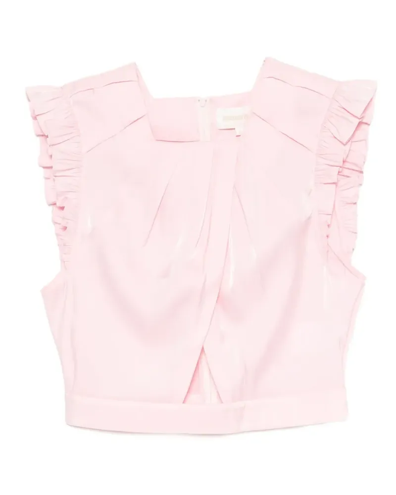 SHUSHU/TONG Trägershirt mit Falten - Rosa Rosa