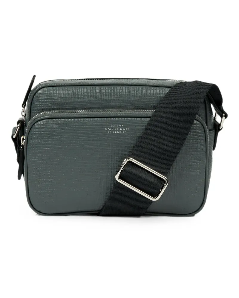 Smythson Schultertasche mit doppeltem Reißverschluss - Grün Grün
