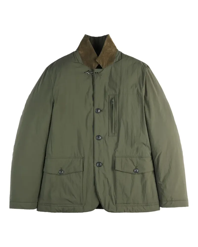 Fay Gesteppte Jacke mit Knopfleiste - Grün Grün