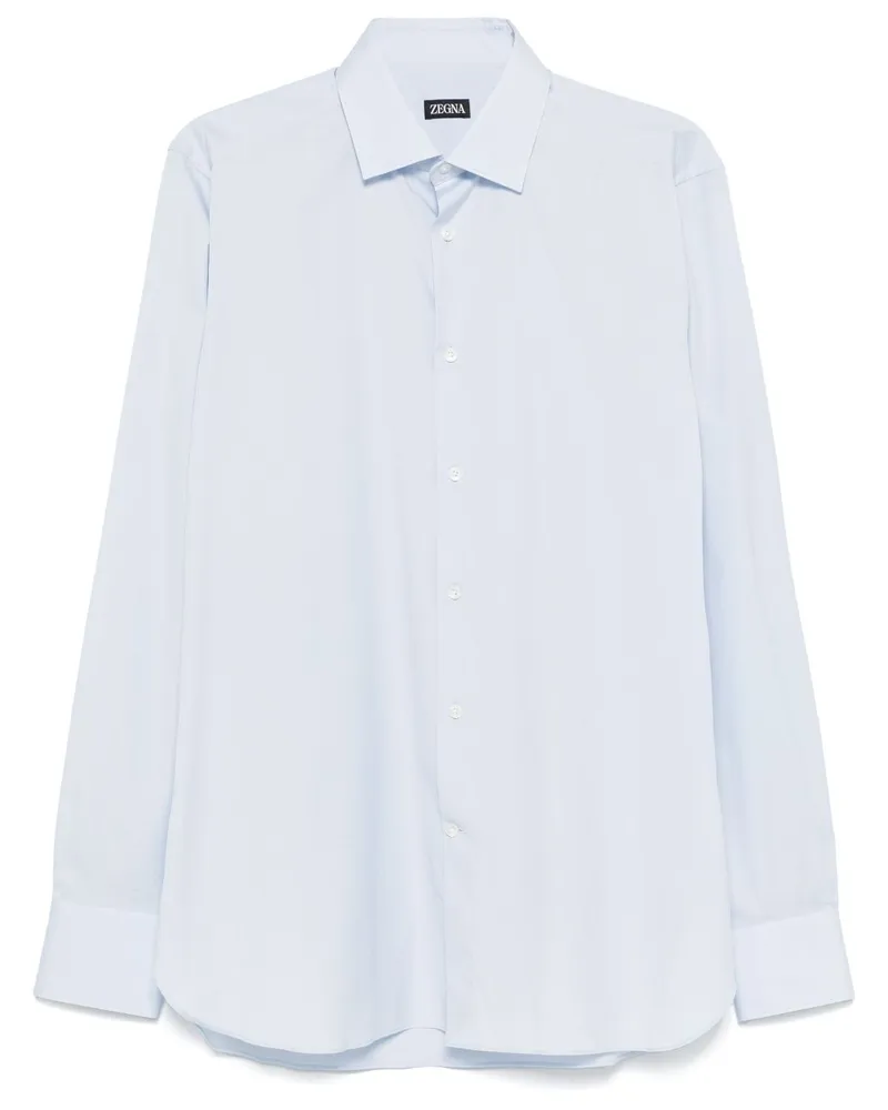 Ermenegildo Zegna Hemd aus Popeline - Blau Blau