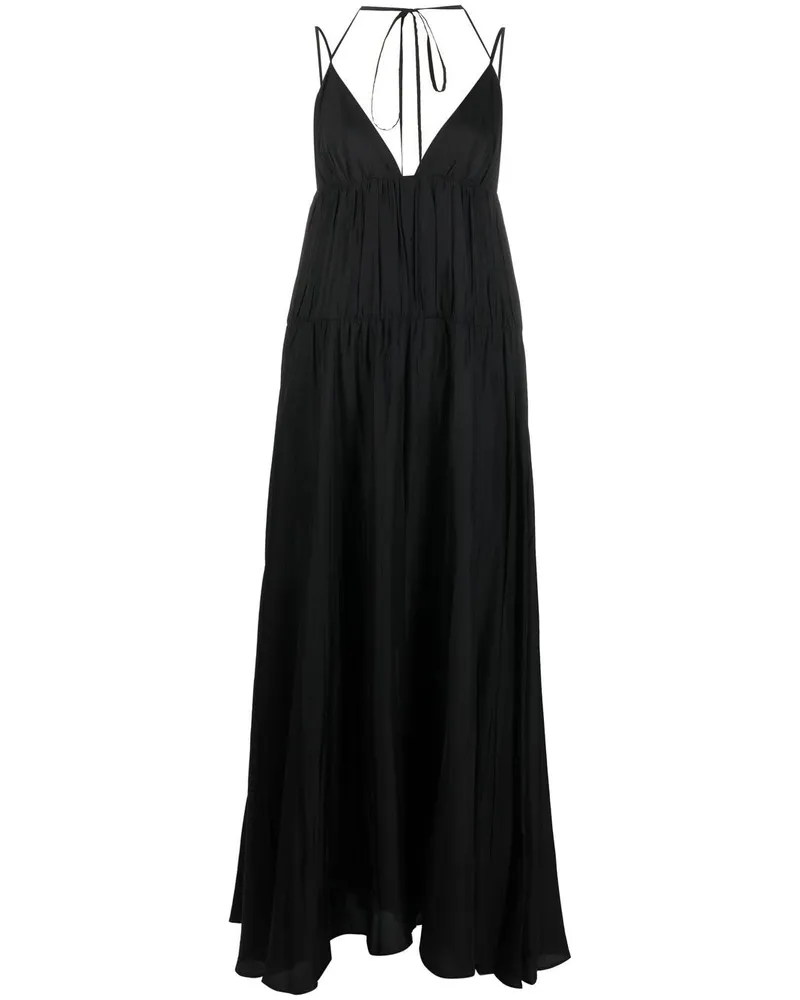 Joseph Langes Kleid mit Raffung - Schwarz Schwarz