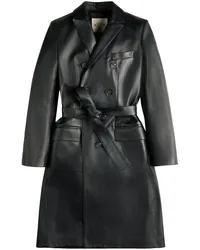 TOD'S Trenchcoat aus Leder Schwarz