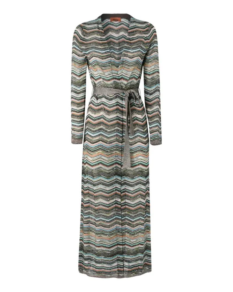 Missoni Paillettenverzierter Cardigan mit Zickzackmuster - Grün Grün