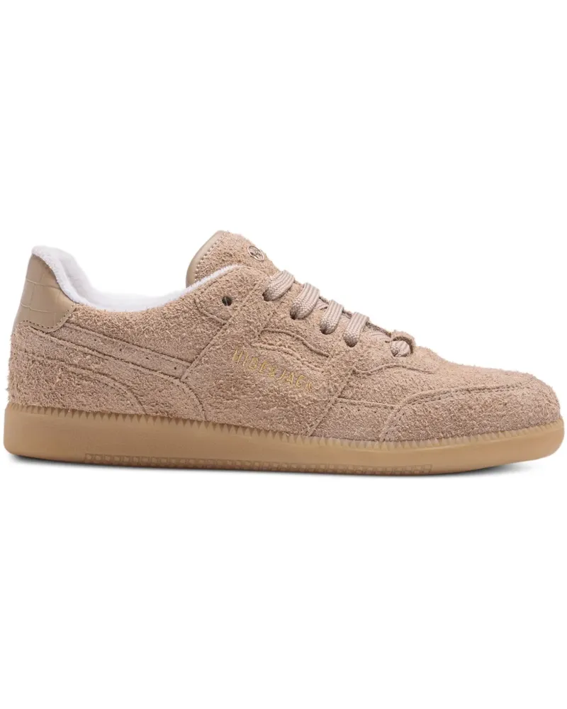 Hide & Jack Sneakers aus Wildleder mit Logo-Print - Nude Nude