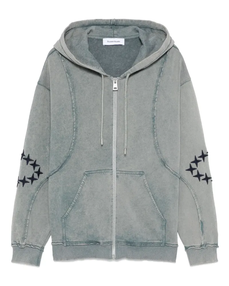 Études Studio Raw Edges Hoodie - Blau Blau