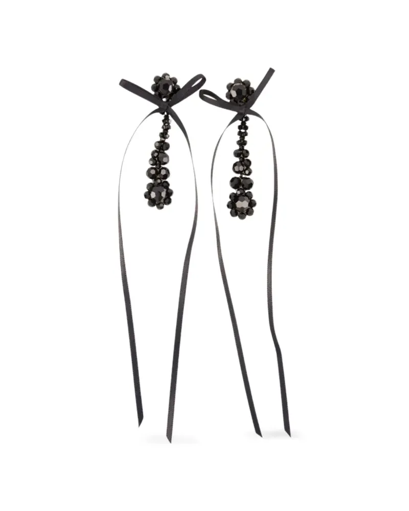 Simone Rocha Victorian Drip Ohrringe - Schwarz Schwarz