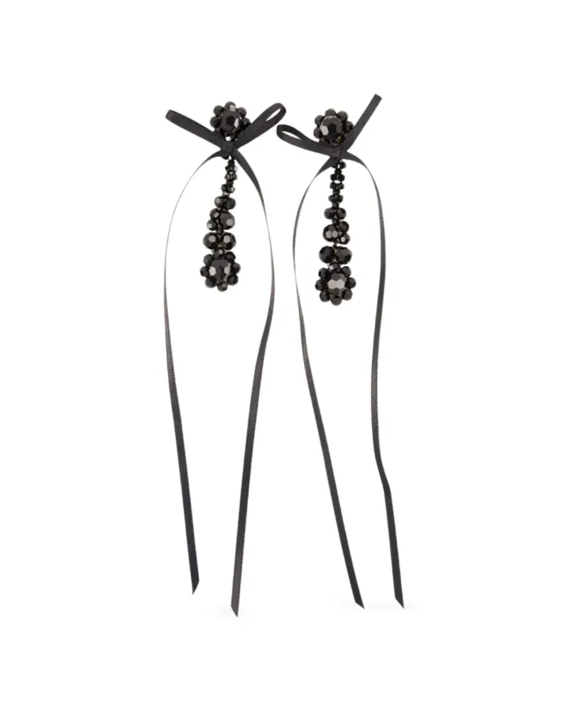 Simone Rocha Victorian Drip Ohrringe - Schwarz Schwarz