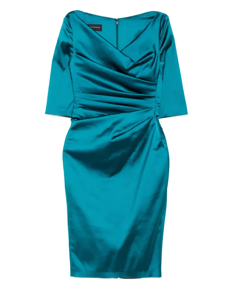 Talbot Runhof Cocktailkleid mit V-Ausschnitt - Blau Blau