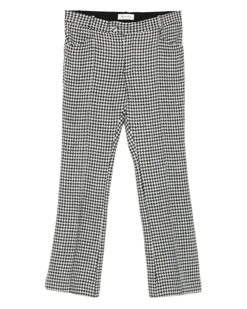 Ernest W. Baker Hose mit Hahnentrittmuster - Schwarz Schwarz
