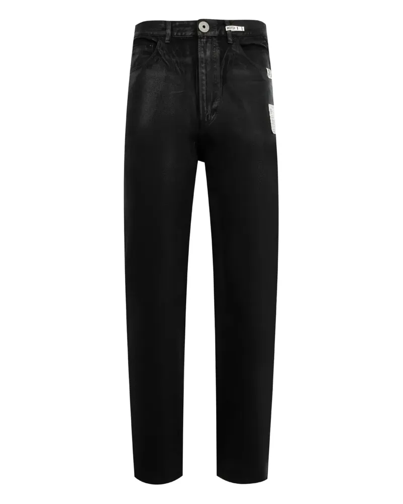 MIHARAYASUHIRO Beschichtete Jeans - Schwarz Schwarz
