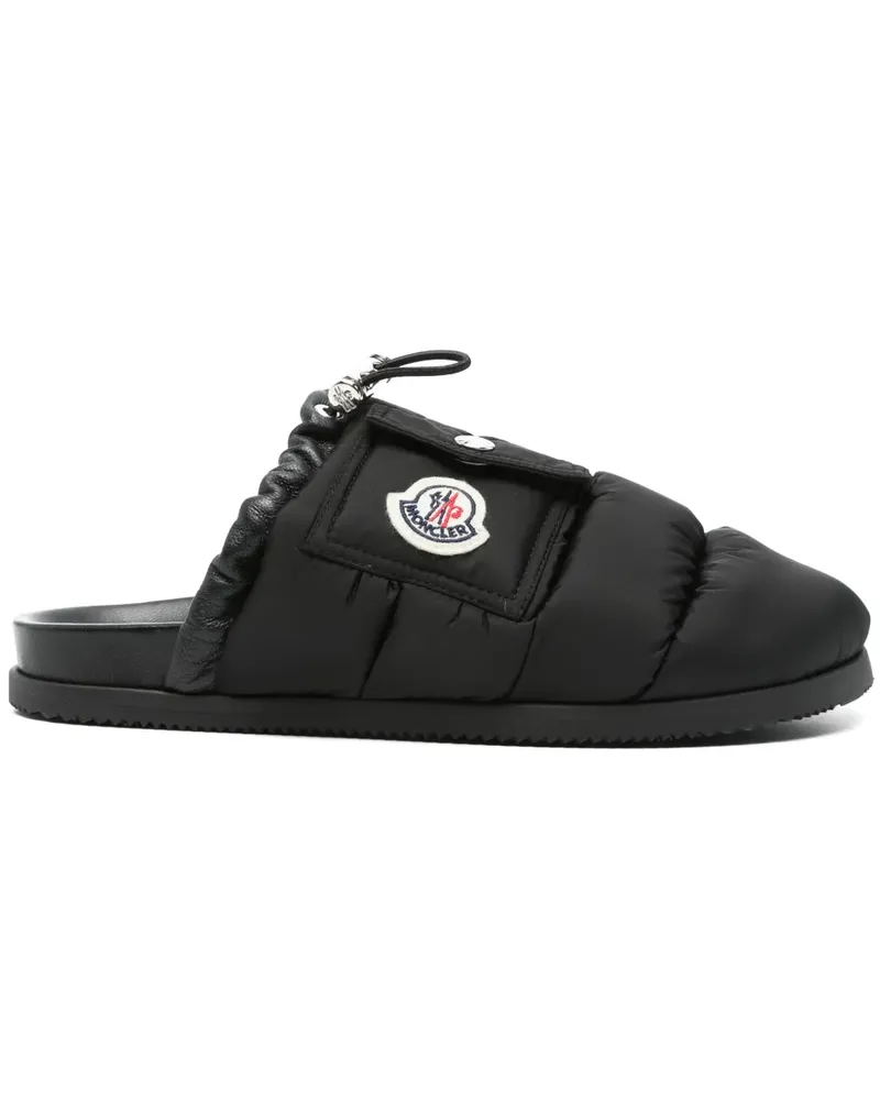 Moncler Mon Pocket Slipper - Schwarz Schwarz