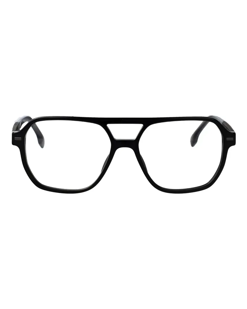 HUGO BOSS pilot-frame glasses - Schwarz Schwarz