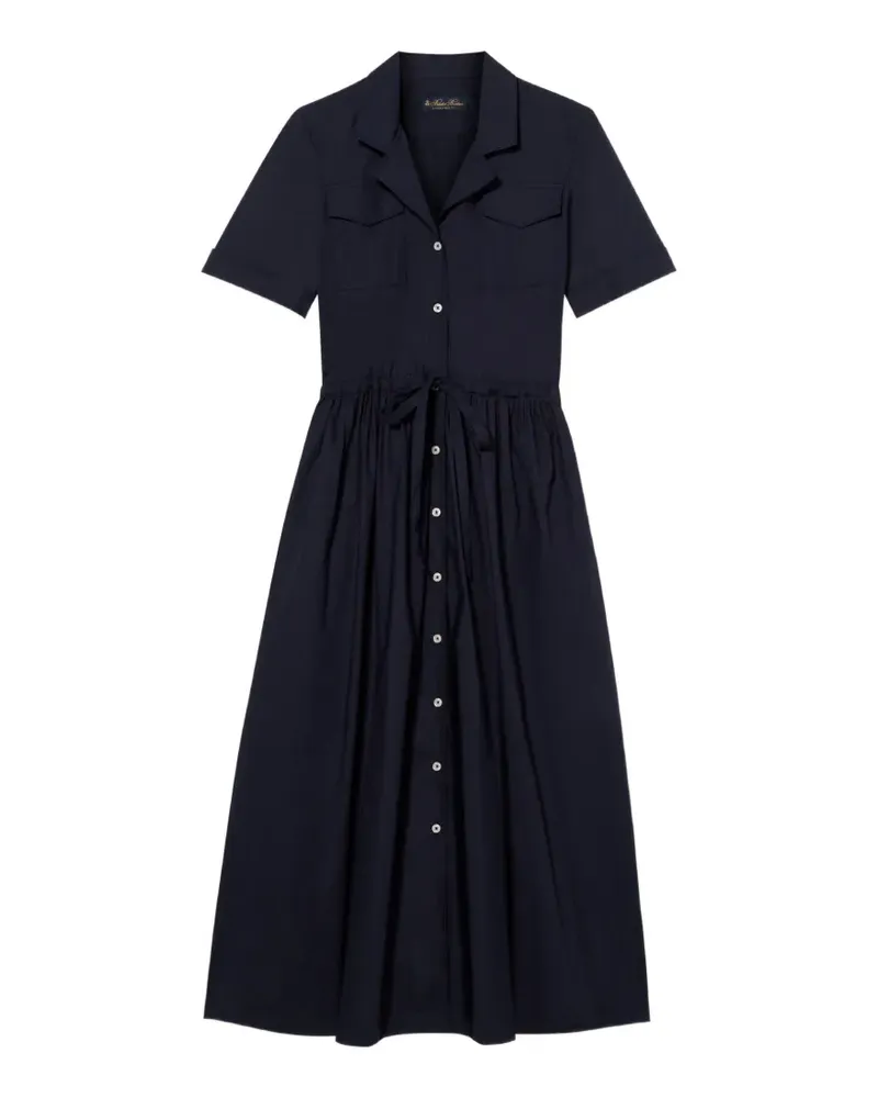 Brooks Brothers belted midi shirt dress - Blau Blau