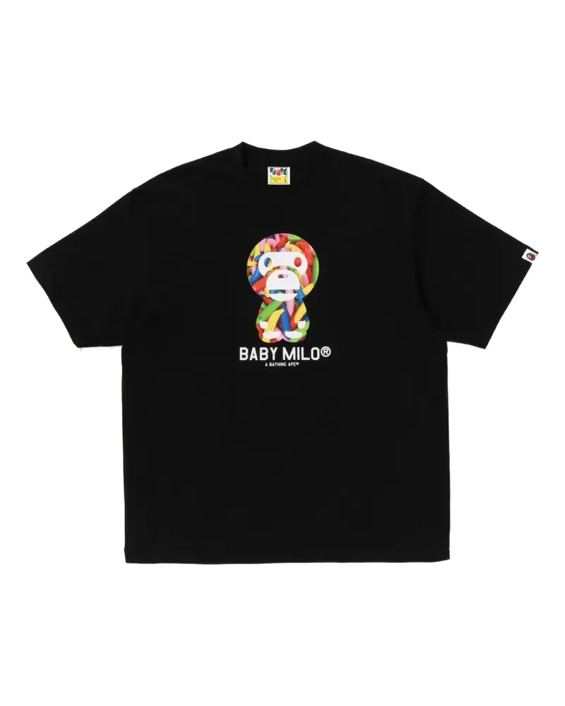 BAPE ape graphic T-shirt - Schwarz Schwarz