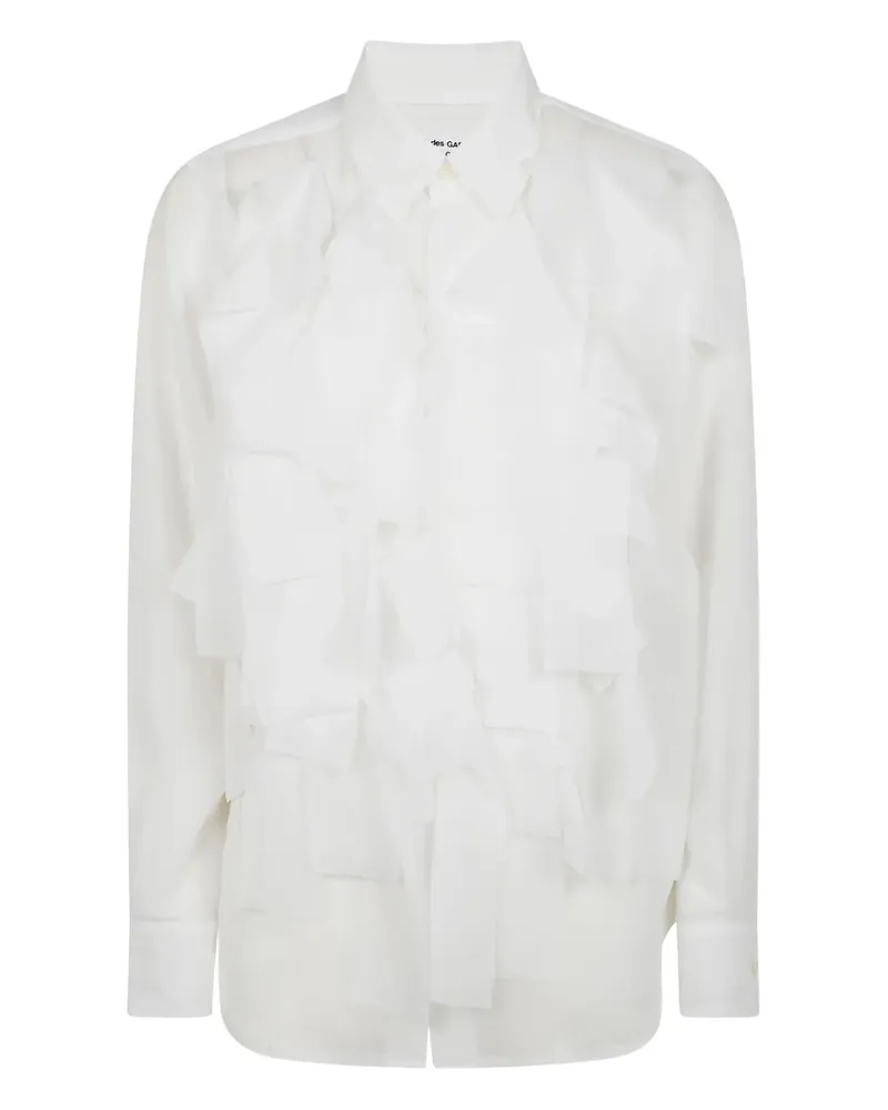 Comme des Garçons Langärmeliges Hemd - Weiß Weiß