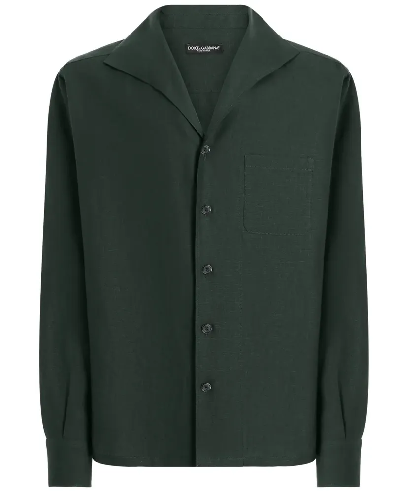 Dolce & Gabbana Hemd mit Matrosenkragen - Grün Grün