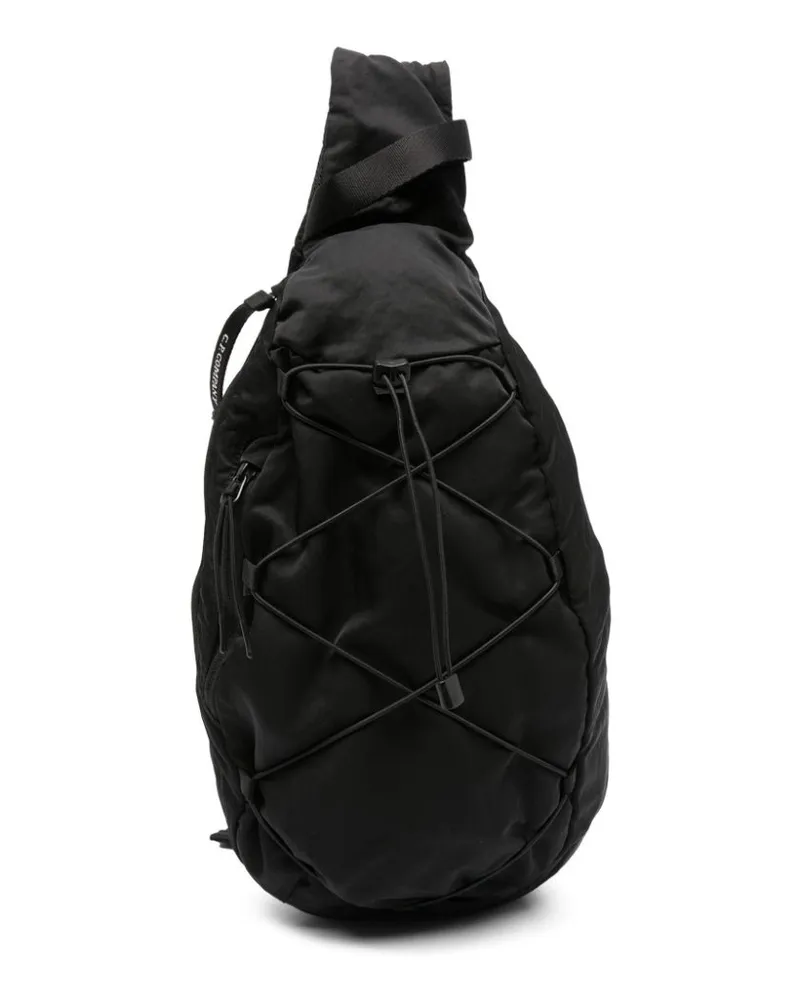 C.P. Company Nylon B Rucksack mit Querriemen - Schwarz Schwarz